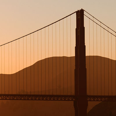 Golden Gate Bridge Sunset Render Thumbnail