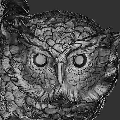 Tower of Terror Lobby Owl Statue Sculpt Screenshots Thumbnail